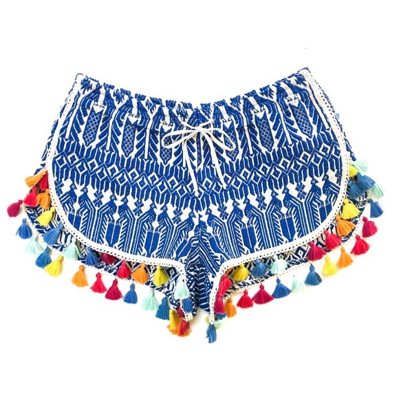 Judith March Pants - Judith March Colorful Tassel Shorts